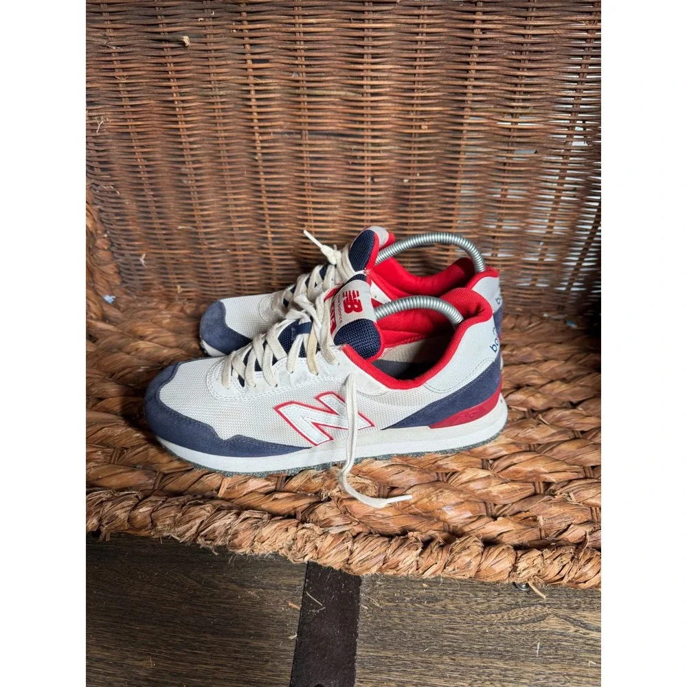 New Balance 515 Mens Sneakers Red White‎ Navy Blue ML515OTX Size 8.5